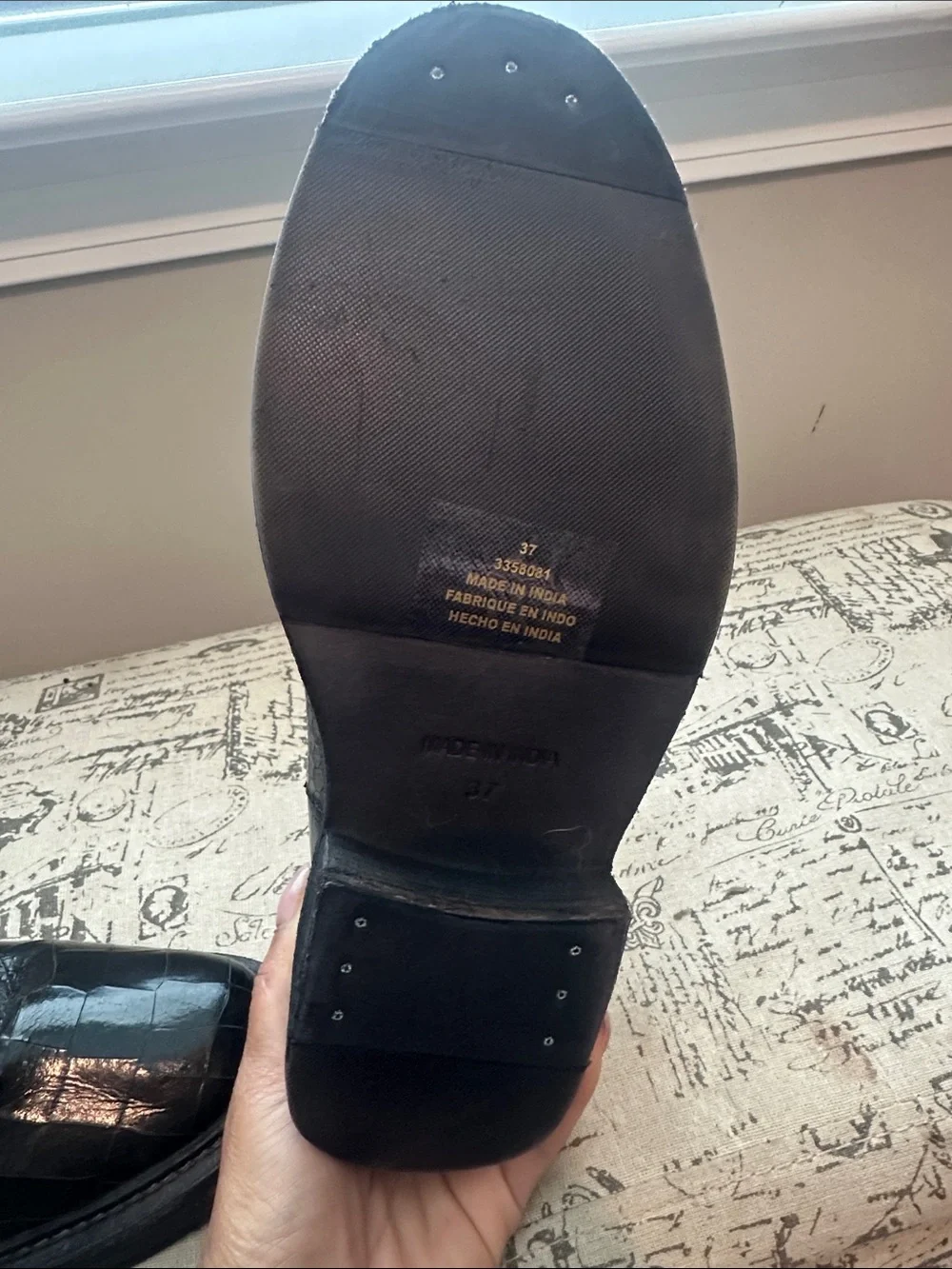 Free People Black Croc-Embossed Chelsea Booties